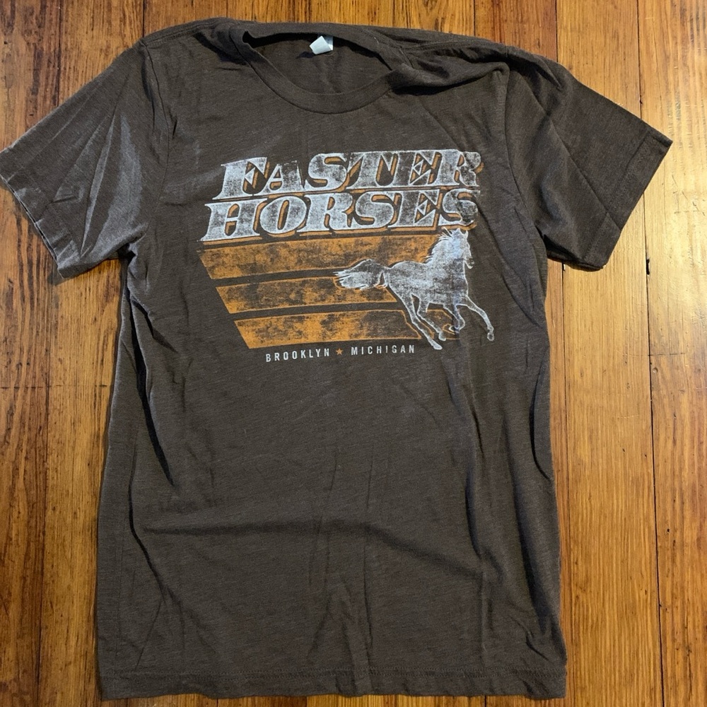 Gildan Brown Faster Horses Graphic Tee